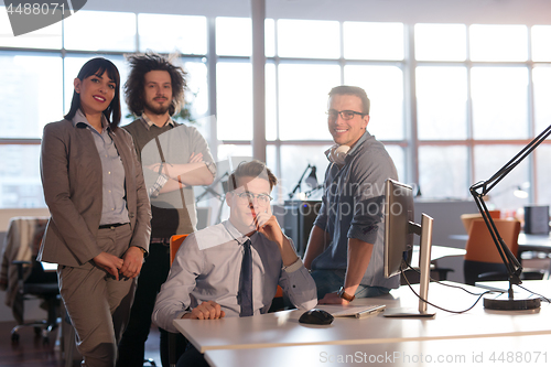 Image of Portrait of a business team At A Meeting