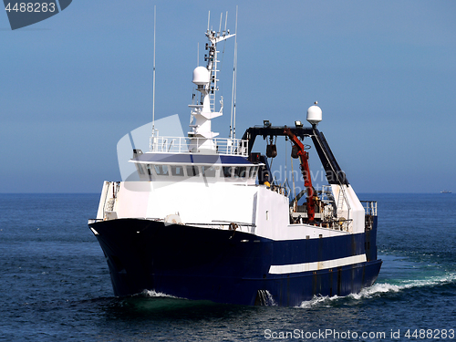 Image of Fishing Trawler at Sea.