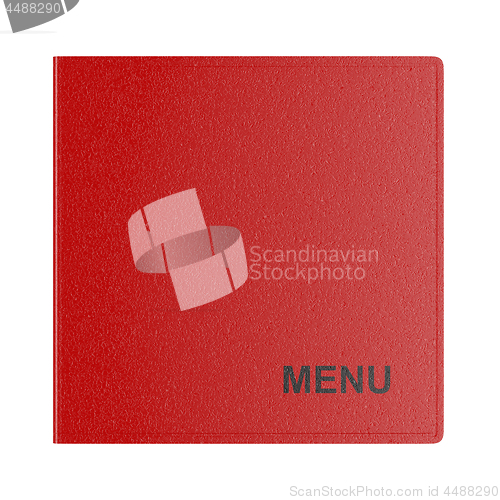 Image of Restaurant menu isolated on white 