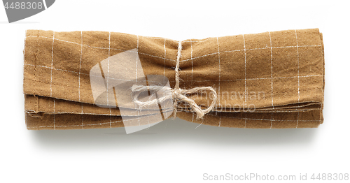 Image of folded linen napkin