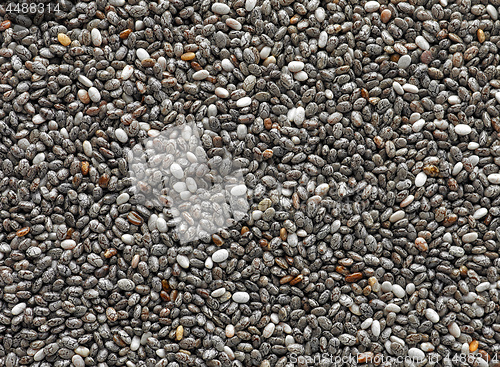 Image of chia seeds background macro