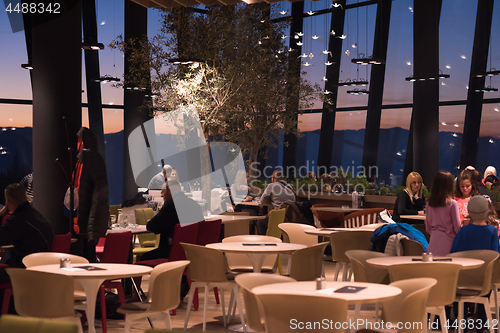 Image of Couple on a romantic dinner at the restaurant