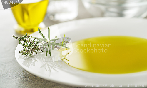 Image of Olive Oil with herbs