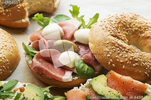 Image of Bagel sandwich 