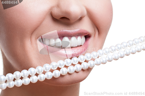 Image of Smiling girl with white teeth