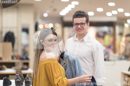 Image of couple in  Clothing Store