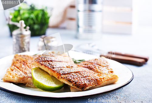 Image of fried fish on plate