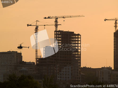 Image of Construction site on dusk