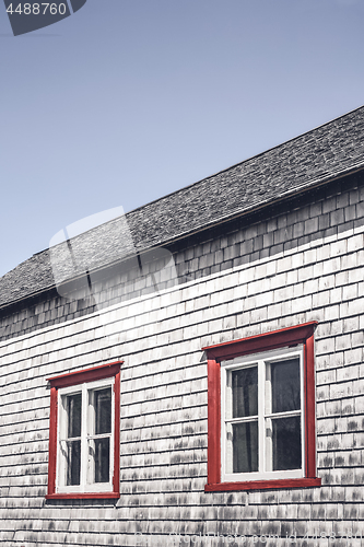 Image of Windows of a traditional rustic house