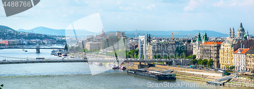 Image of Bridges and Parliament of Budapest