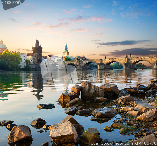 Image of Stones on Vltava river