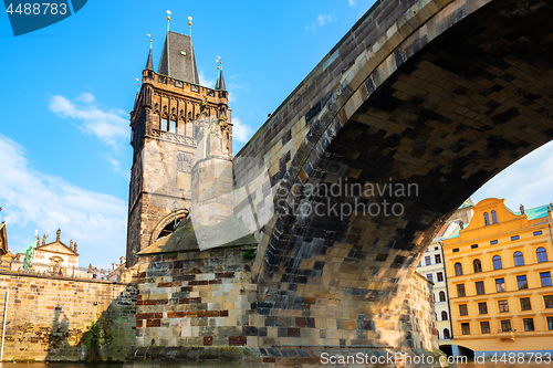 Image of Charles bridge from below