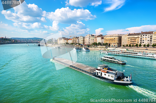 Image of Cargo ship on Danube