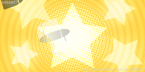 Image of star yellow gold background