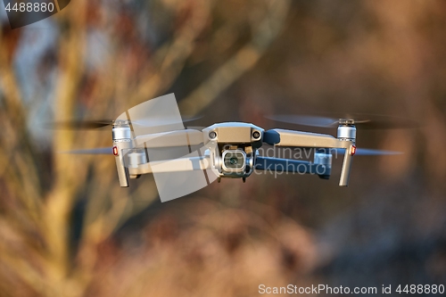 Image of Drone flying outdoors