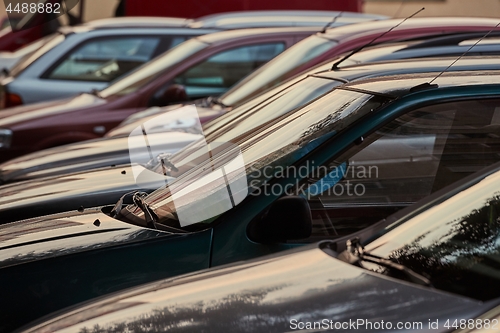 Image of Cars parked in a lot