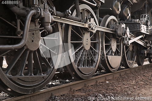 Image of Steam Locomotive Closeup