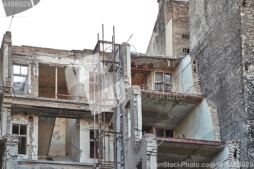 Image of Abandoned town buiding torn down