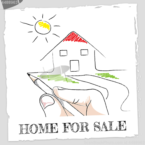 Image of Home For Sale Shows Buy Household And Houses