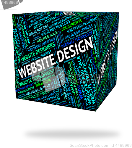Image of Website Design Represents Domain Domains And Designs