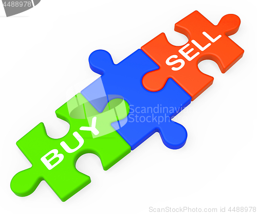 Image of Buy Sell Shows Business Trade Or Stocks