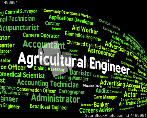 Image of Agricultural Engineer Represents Work Hiring And Position