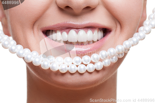 Image of Smiling girl with white teeth