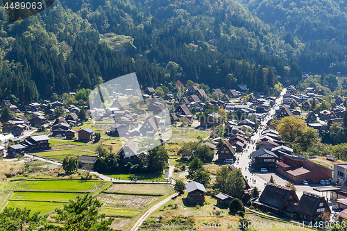 Image of Japanese Shirakawago village