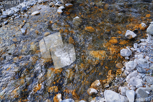 Image of River bed with rocky stones