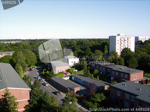 Image of Kind on a city from height