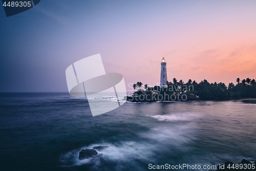 Image of Lighthouse at sunset