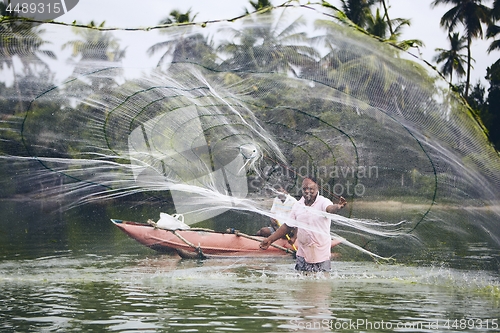 Image of Fishermen with fishing net