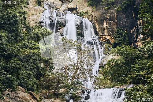 Image of Waterfall in the middle of pure nature