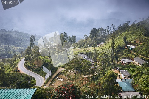 Image of Town in the middle of tea plantations