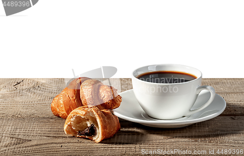 Image of Coffee and croissants