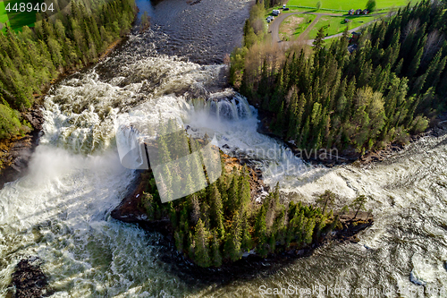 Image of Ristafallet waterfall in the western part of Jamtland is listed 