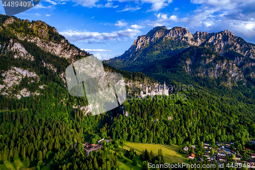 Image of Neuschwanstein Castle Bavarian Alps Germany