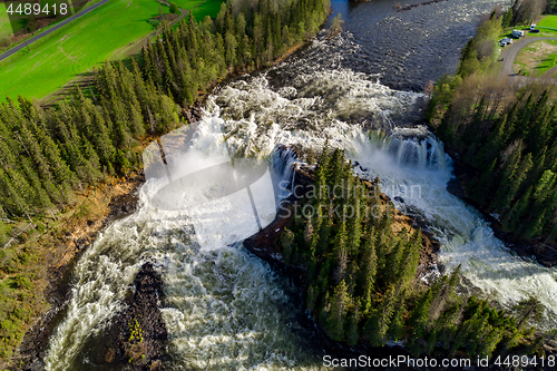 Image of Ristafallet waterfall in the western part of Jamtland is listed 