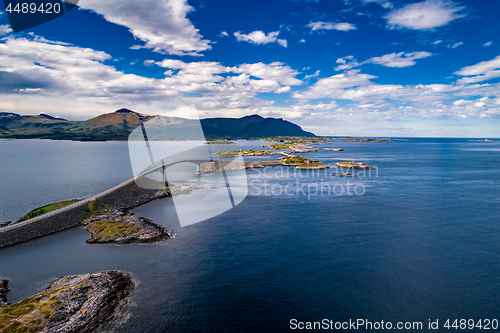 Image of Atlantic Ocean Road aerial photography.