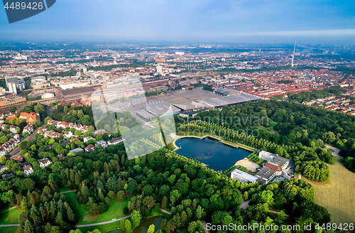 Image of City Municipality of Bremen Aerial FPV drone footage. Bremen is 