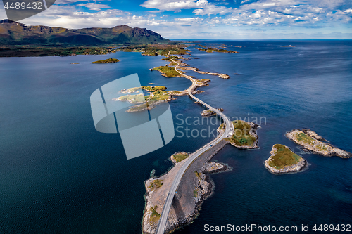 Image of Atlantic Ocean Road aerial photography.