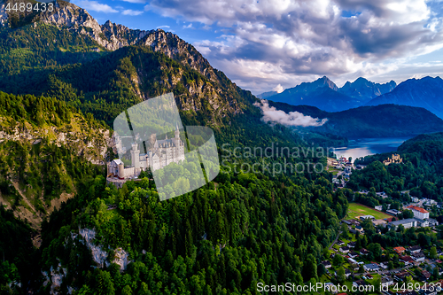 Image of Neuschwanstein Castle Bavarian Alps Germany