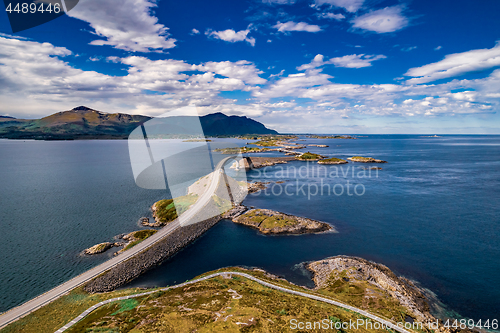 Image of Atlantic Ocean Road aerial photography.