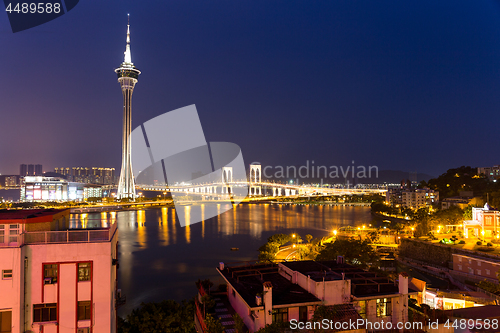 Image of Macau city at night