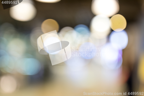 Image of Blurry view of shopping center