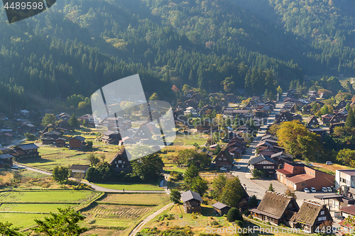 Image of Japanese Shirakawago village 