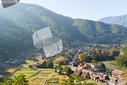 Image of Traditional Japanese Shirakawago village 