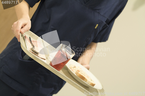 Image of Nurse Serving Lunch