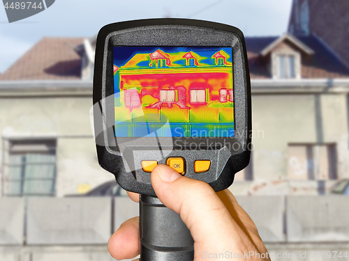 Image of Detecting Heat Loss Outside building Using Thermal Camera