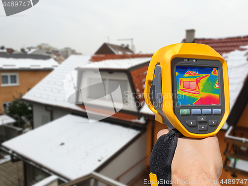 Image of Detecting Heat Loss Outside building Using Thermal Camera